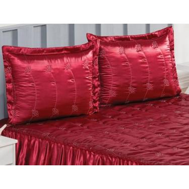 Imagem de Colcha Maravilhosa Brilhante no cetim casal 3 peças de Ibitinga - Adil