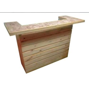 Imagem de Balcão De Atendimento De Pallet Em Madeira Bar evento - Pallet SP