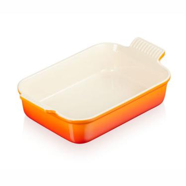 Imagem de TRAVESSA RETANGULAR LE CREUSET HERITAGE 32CM