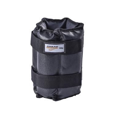 Imagem de PAR DE CANELEIRAS DE PESO TORNOZELEIRAS PRETAS - 12 KG