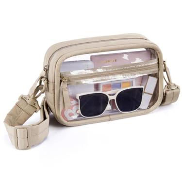 Imagem de Bolsa transparente Missnine Puffy acolchoada para eventos em estádios 