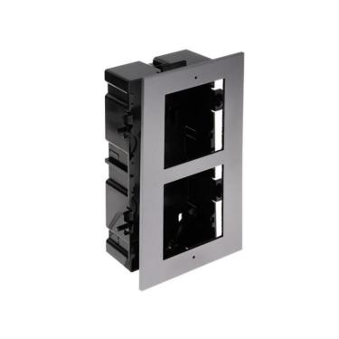 Imagem de Gabinete Embutir Hikvision DS-KD-ACF2/PLASTIC 2 Modulos P/ DS-KD8003-IME1