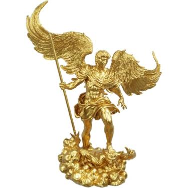 Imagem de Estátua Arcanjo Miguel - Versão 5 (Cor Ouro)