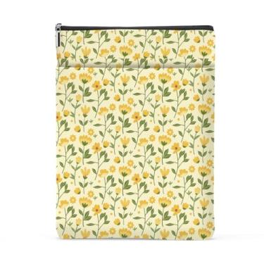 Imagem de Capa de livro à prova d'água retrô floral bolsa protetora presentes de aniversário para mulheres leitoras professora sobrinha acessórios bibliófilos clube do livro - 3