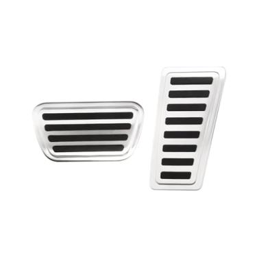 Imagem de zoomto 2 peças de capa de pedal de gás e capa de pedal de freio compatíveis com acessórios Dodge Ram 1500 2019-2024 (não serve para Ram 1500 Classic)