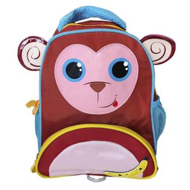 Imagem de Mochila Costas Kids Escolar Pets Bichinhos Pequena Baby Tail, Macaco