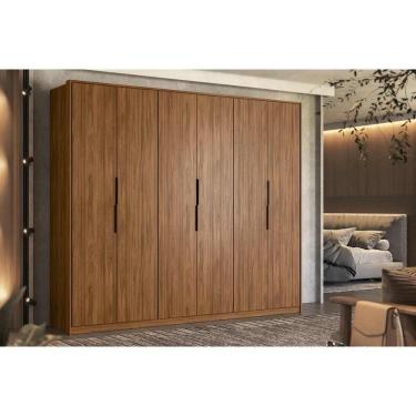 Imagem de Guarda Roupa Casal 6 Portas E 6 Gavetas Atrice Nogueira Touch - Demóbile