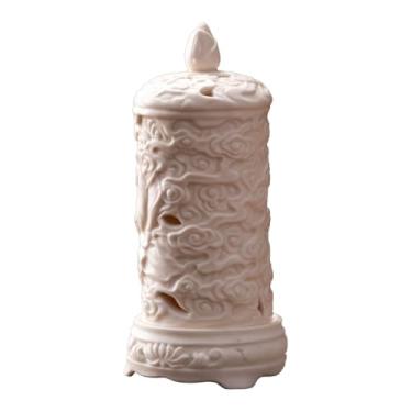 Imagem de Baoblaze Incensário de cerâmica, peça central de mesa, estatueta, porta-incenso para perfumar a casa, presente para quarto, estilo fazenda.