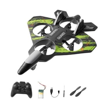 Imagem de Esquirla Avião RC com luzes LED, drones leves, espuma, controle remoto, planador, jato de para adolescentes, adultos e crianças, Verde 24 Minutos