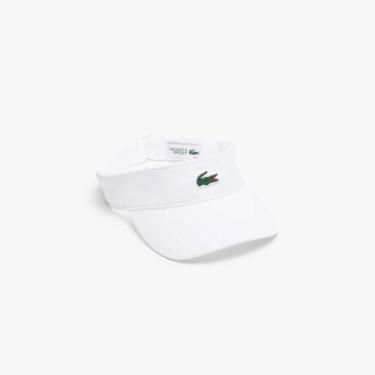 Imagem de Viseira Esportiva em Tafetá com Losangos - LACOSTE, TU, Branco puro
