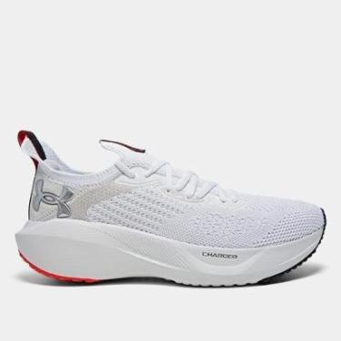 Imagem de Tênis de Corrida Under Armour Charged Slight 3 Branco/Prata-Unissex