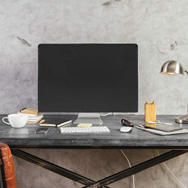 Imagem de Capa antipoeira para monitor de computador à prova d'água, capa preta para tela de computador, antiestática, LCD, painel HD sedoso, capa protetora contra poeira (61 cm L x 45 cm A x 8,2 D)