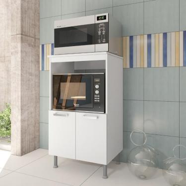 Imagem de Balcão De Cozinha Modulado Verona 2 Portas Branco