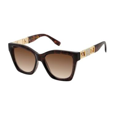 Imagem de Jessica Simpson Óculos de sol retangulares J6344 TS feminino, tartaruga, tamanho único