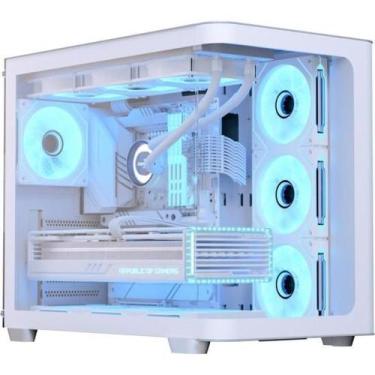 Imagem de Gabinete Gamer Aerocool ATX P500C Branco Lateral Vidro