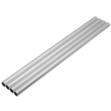 Imagem de Chinflly Tubo redondo de alumínio, diâmetro externo de 1/5.1 cm de espessura de parede de 30 cm de comprimento, 6061 tubo de metal industrial oco sem costura de alumínio para móveis, projetos DIY