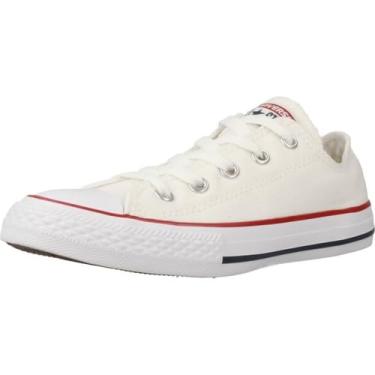 Imagem de Converse Tênis unissex adulto Chuck Taylor All Star cano baixo, Branco óptico, 10.5 Little Kid