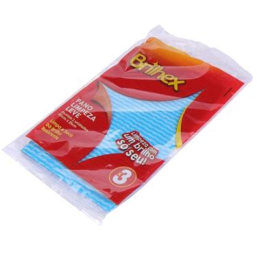 Imagem de Pano de Limpeza Multiuso 50x25 3 Peças Color - Tudo em Caixa