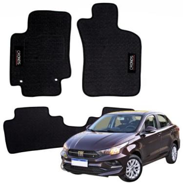 Imagem de Kit Completo 3 Peças Tapete Automotivos Específico Fiat Cronos 2017 a 