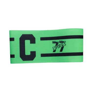 Imagem de Braçadeira Faixa Capitão 77 Impressão Digital Fechamento tiras autocol