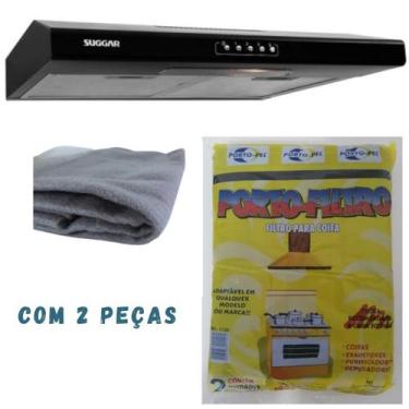 Imagem de Filtro Depurador Exaustor Ar 80 X 60 Até 6 Bocas com 2 Unidades  - Por