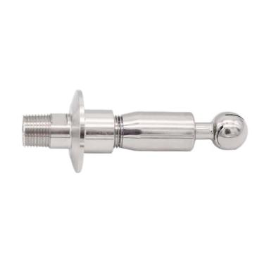 Imagem de Esfera De Pulverização Rotativa CIP De 1.5" (50.5mm) - Aço Inoxidável 304, Rosca Macho/fêmea De 1/2" NPT, Para Tanques De Cerveja Artesanal - 1 Peça | Limpeza Sanitária De Alta Velocidade(Male)