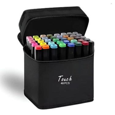 Imagem de Caneta Hidrográfica Touch Jet Com Ponta Dupla 48 Cores - Touch