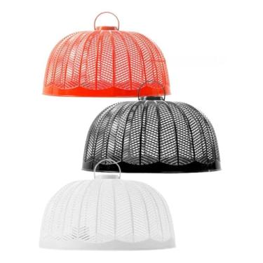 Imagem de 3pçs Tampa Tela Plastica Protetora P/Alimentos Anti Mosquito 25cm (tricolor)