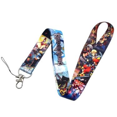 Imagem de Cordão de coração fofo King, cordão de suporte de crachá de desenho animado para cartão, viagem