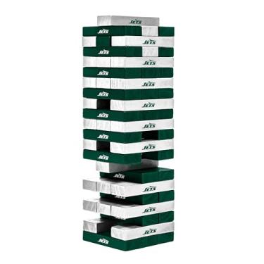 Imagem de Wild Sports NFL New York Jets Table Top Stackers 7,6 cm x 2,5 cm x 12,7 cm, cor do time