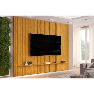 Imagem de Painel Quarto P- Tv Trento 273x240cm Cedro - Dj Móveis