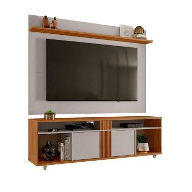 Imagem de Rack Nt 1290 Com Painel Nt 1305 Off White Com Freijó - Notavel