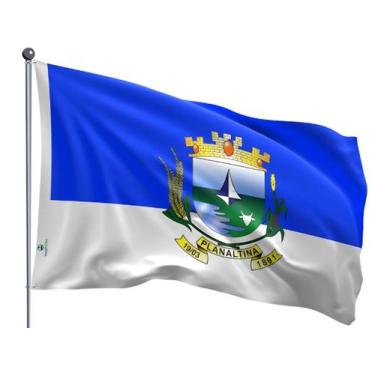 Imagem de Bandeira do Município de Planaltina Uma Face Estampada Tamanho 70x100c