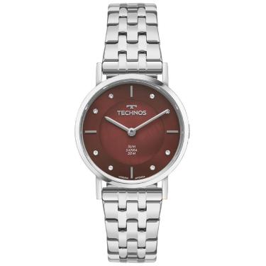 Imagem de Relógio Technos Slim 2025luk/1n Prata Feminino