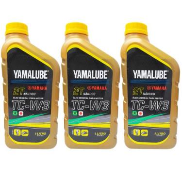 Imagem de 90790BB205 Lubrificante Náutico Yamalube Tcw3 2 Tempos 1 Litro Kit Com