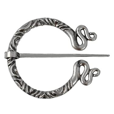Imagem de barenx Broche espiral oco viking amuleto celta nórdico manto xaile fecho de pino, Não disponível, não disponível