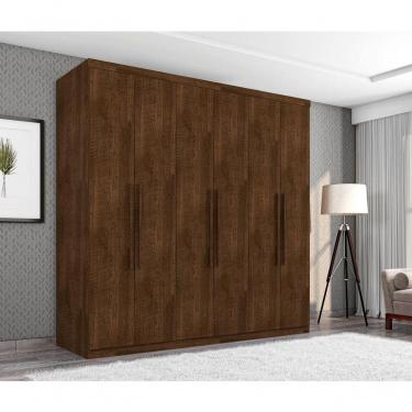 Imagem de Guarda Roupa Casal Paris Seis Portas Malbec