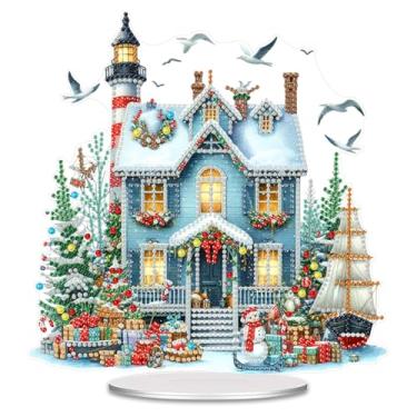 Imagem de SHLUHA Kits de arte de diamante para adultos, design de boas-vindas, pingente de acrílico para pendurar em formato especial, mosaico de cristal, decoração de janela de porta de parede com corrente