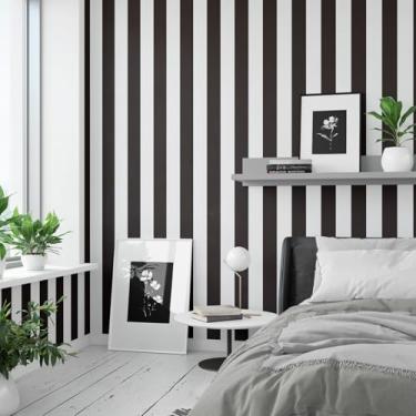 Imagem de RUSPEPA Papel de parede descascar e colar, 17,3 polegadas x 17,5 pés, papel de parede removível autoadesivo decorativo à prova d'água para armários, paredes