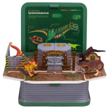 Imagem de Brinquedo Infantil Livro 3D Com 4 Dinossauros Sortidos - Castela Brasi