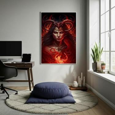 Imagem de Quadro Lilith - Símbolo De Força E Coragem - 70X50Cm - Quadros On-Line