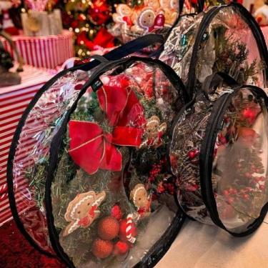 Imagem de Capa Bolsa Para Guirlanda De Natal Enfeitestamanho G 20X60 - Bom Close