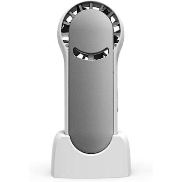 Imagem de Ventilador de pé, mini ventilador de 3 configurações de velocidade, ventilador de refrigeração semicondutor, ventilador portátil de lâmina turbo recarregável por USB para ambientes externos
