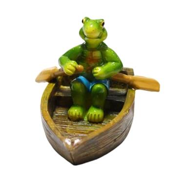 Imagem de Estátuas de animais ao ar livre, estátua realista para aquário - resina sapo forma tartaruga estatueta flutuante decoração para quintal, jardim, quintal, piscina, lago, pátio, varanda e cerca