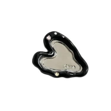 Imagem de Cinzeiro de cerâmica design de coração cinzeiro joias artesanato material bandeja de armazenamento casa presente chique para meninas mulheres presentes de natal