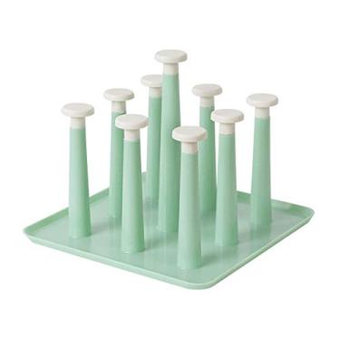 Imagem de Prateleira de vidro criativa para uso doméstico europeu rack de drenagem rack de armazenamento rack de copo rack de copos (cor: #4)