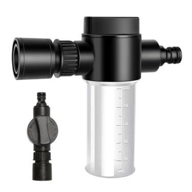 Imagem de Canhão de espuma para lavagem de carro, espuma de lavagem de carro de alta pressão de 100 ml | Equipamento de rega com escala, irrigador de jardim de precisão para quintal externo