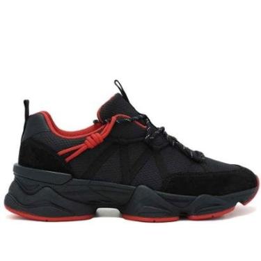 Imagem de Tênis Masculino Chilli Beans Sneakers 25-90662 Preto/Vermelho-Masculino