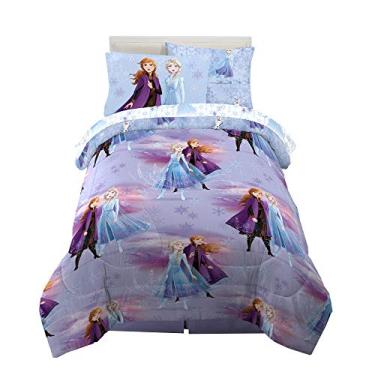 Imagem de Conjunto de edredom e lençol Franco com haste bônus, Disney Frozen 2, 5 Piece Twin Size, 1