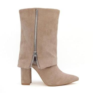 Imagem de YOKI Bota feminina dobrável, Bege, 35